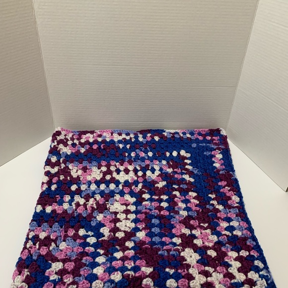 Stroller, Car, Bassinet, Crib, Lap Handmade Crocheted Blanket New - Picture 3 of 10